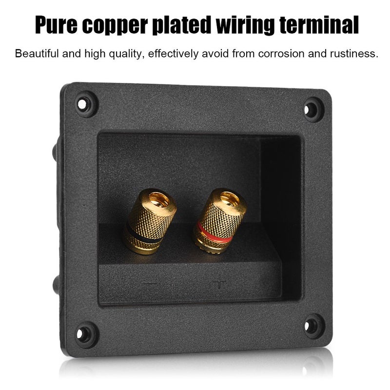 Zerone Speaker Terminal Box, DIY 2-Way Speaker Binding Post Terminal Cable Connector Box Subwoofer Plug Acoustic Components - Image 5